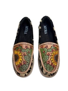 Myra Nitroon Western Hand-Tooled Slip-On Loafers | 8
